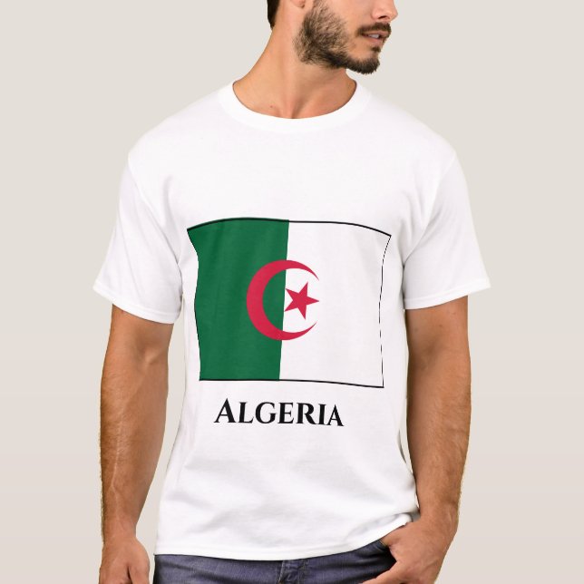 T-shirt Drapeau algérien (Devant)
