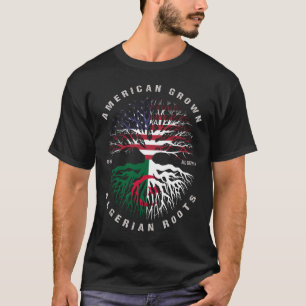 T-shirt Drapeau algérien américain