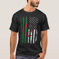 Drapeau algérien américain Racines algériennes Alg