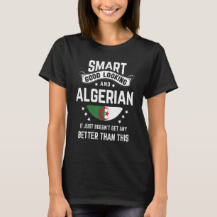 T-shirt Drapeau Algérien Fierté Autochtone Algérie Racine