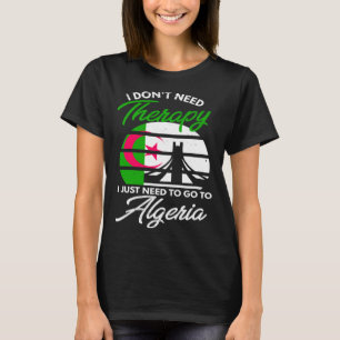 T-shirt Drapeau Algérien I Algérie Drapeau I Vacances En A