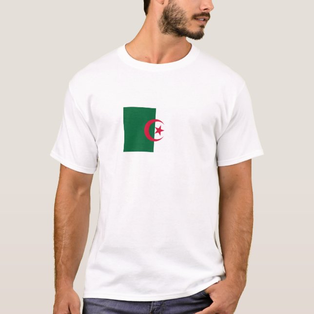 T-shirt Drapeau algérien patriotique (Devant)