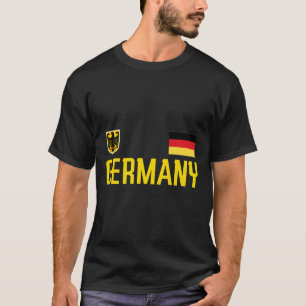 T-shirt Drapeau Allemagne Deutschland Footbyll Football Fa