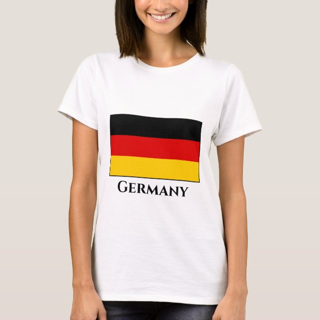T-shirt Drapeau allemand (Devant)