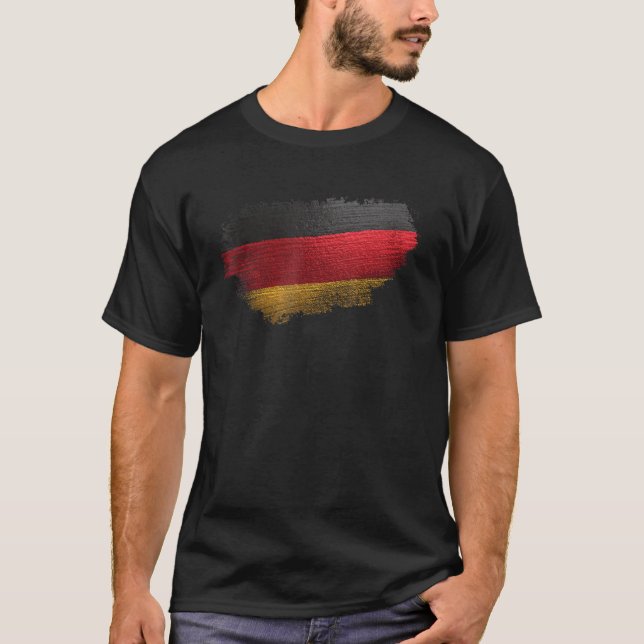 T-shirt Drapeau allemand Drapeau de l'Allemagne (Devant)