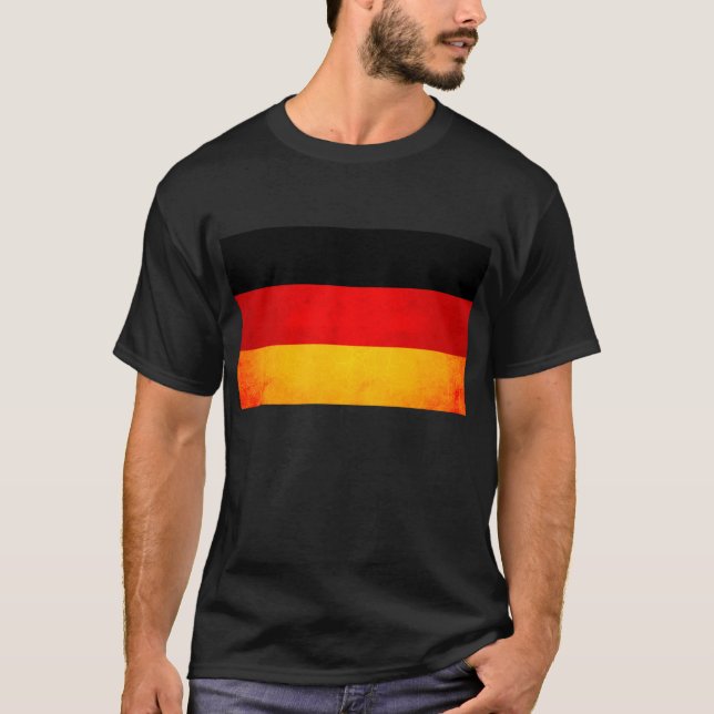 T-shirt Drapeau allemand énervé moderne (Devant)