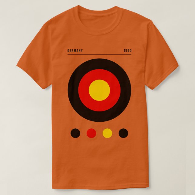 T-shirt Drapeau allemand inspiré par Bauhaus (Design devant)