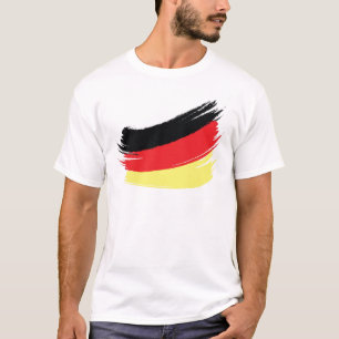 T-shirt Drapeau allemand peint