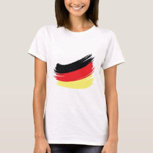 T-shirt Drapeau allemand peint
