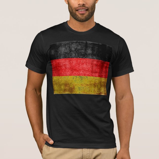T-shirt Drapeau allemand Vintage (Devant)
