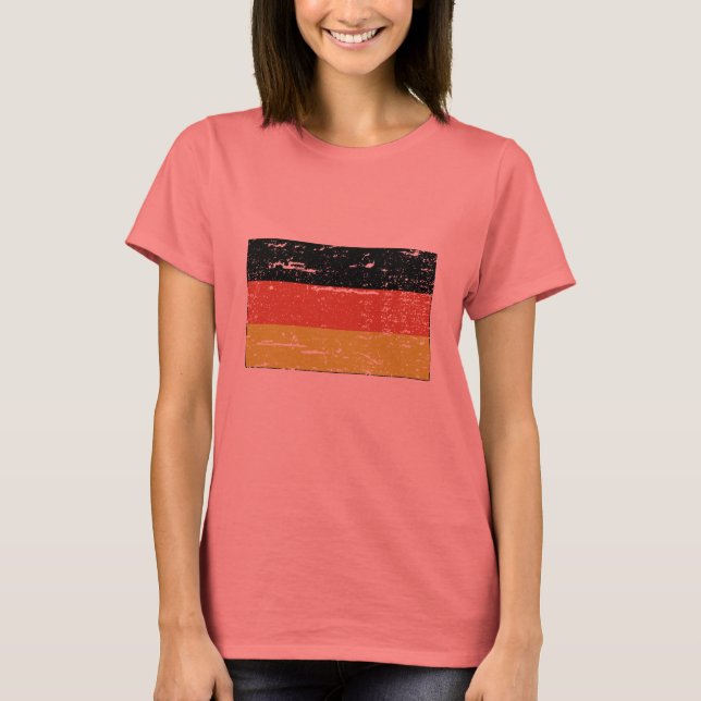 T-shirt Drapeau allemand vintage (Devant)