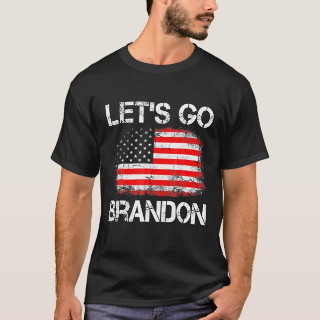 T-shirt Drapeau Allons Brandon Conservateur Anti-Libéral U (Devant)