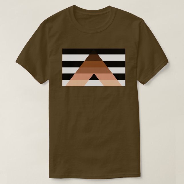 T-shirt Drapeau ally BIPOC (Design devant)