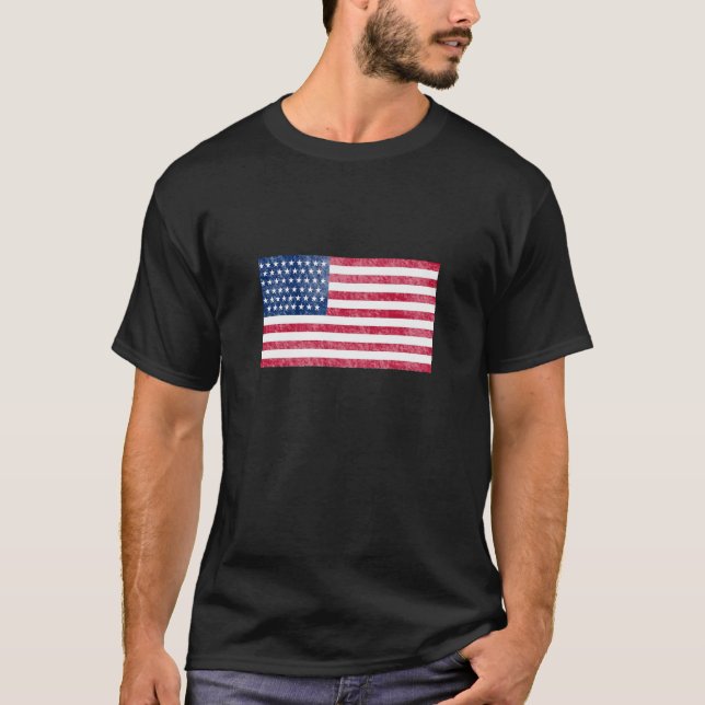 T-shirt Drapeau américain (Devant)