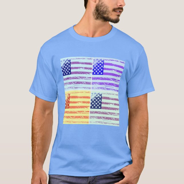 T-shirt Drapeau américain (Devant)
