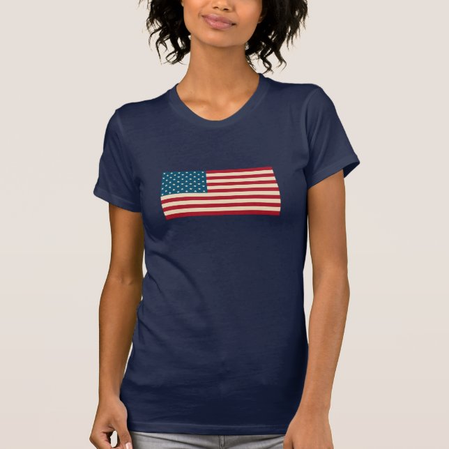 T-Shirt Drapeau Américain (Devant)