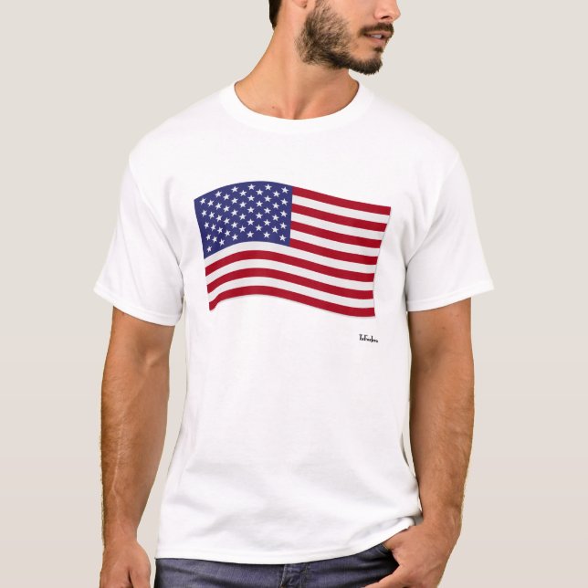 T-shirt Drapeau américain (Devant)
