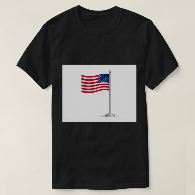 T-shirt drapeau américain (Design devant)