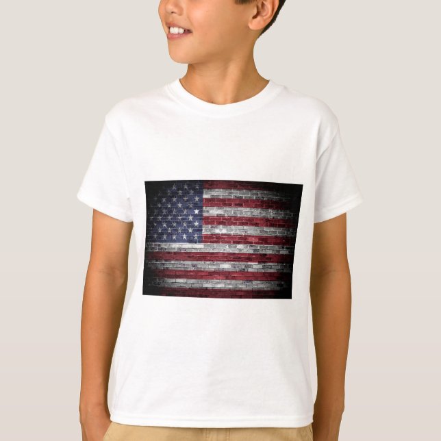 T-shirt Drapeau américain (Devant)