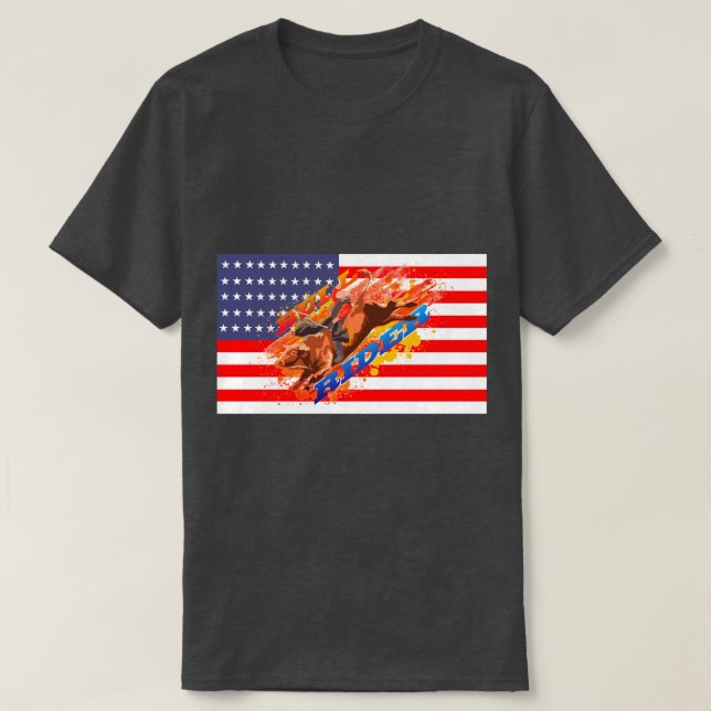 T-shirt Drapeau américain (Design devant)