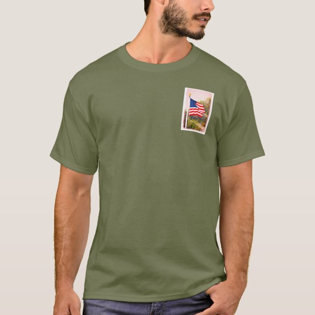 T-shirt Drapeau américain (Devant)