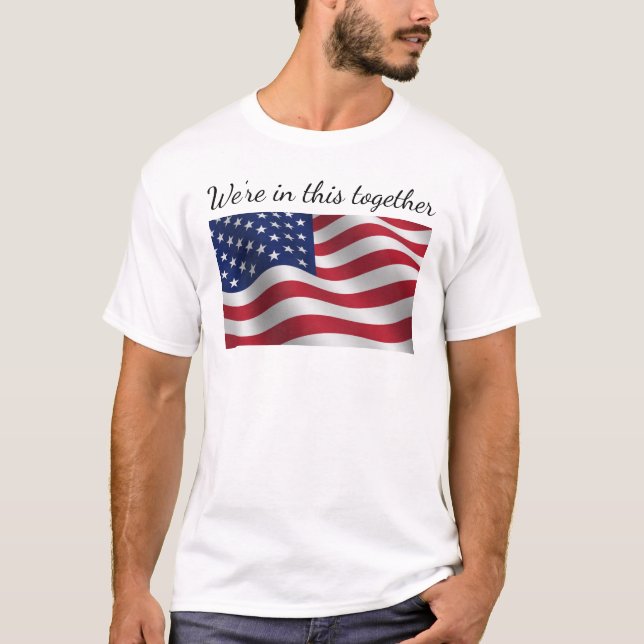T-shirt drapeau américain (Devant)
