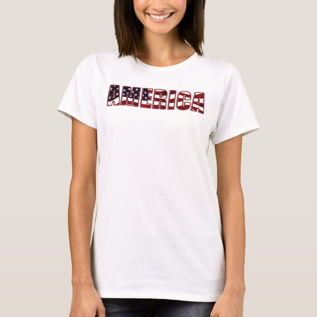 T-shirt Drapeau américain (Devant)