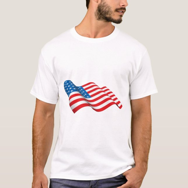 T-shirt Drapeau américain (Devant)