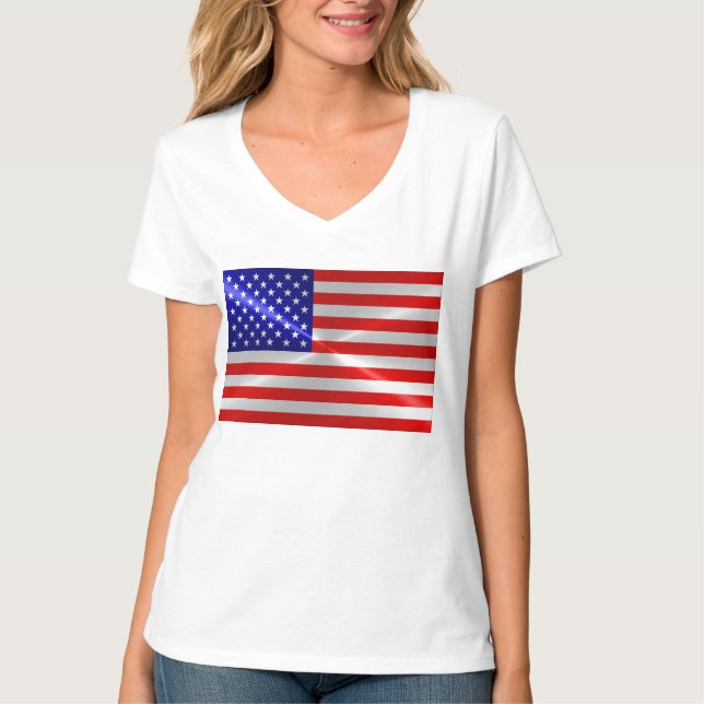 T-shirt Drapeau américain (Devant)
