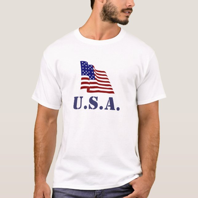 T-shirt Drapeau américain (Devant)