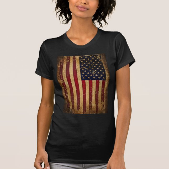 T-shirt Drapeau américain (Devant)