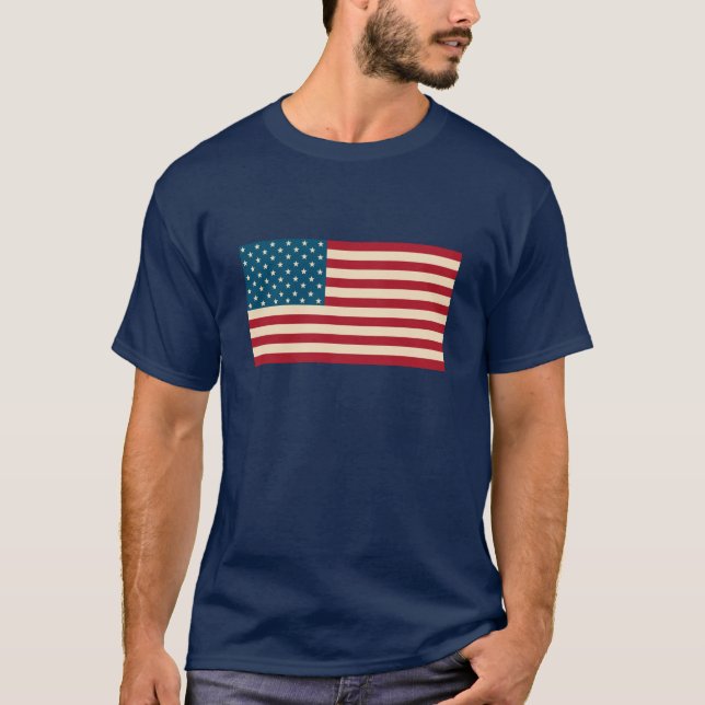 T-Shirt Drapeau Américain (Devant)