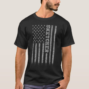 T-shirt Drapeau américain