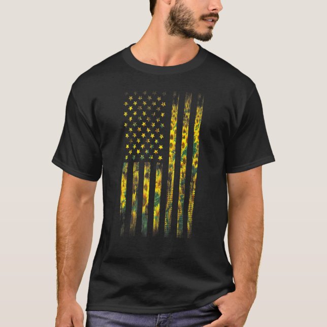 T-shirt Drapeau américain (Devant)