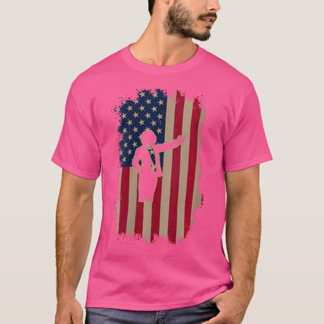 T-shirt Drapeau américain (Devant)