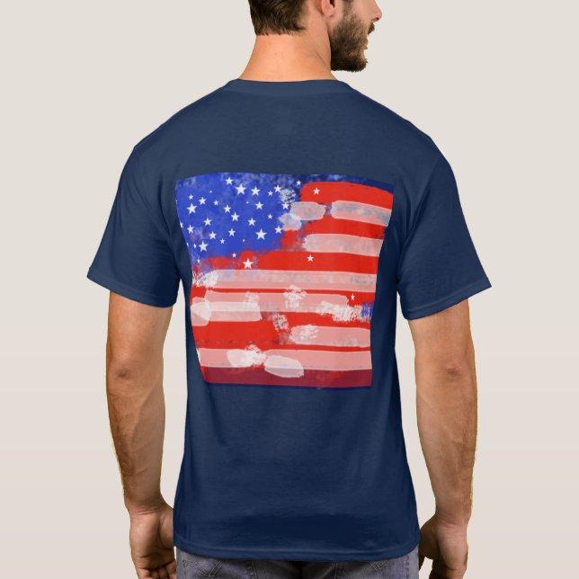 T-shirt Drapeau américain (Dos)