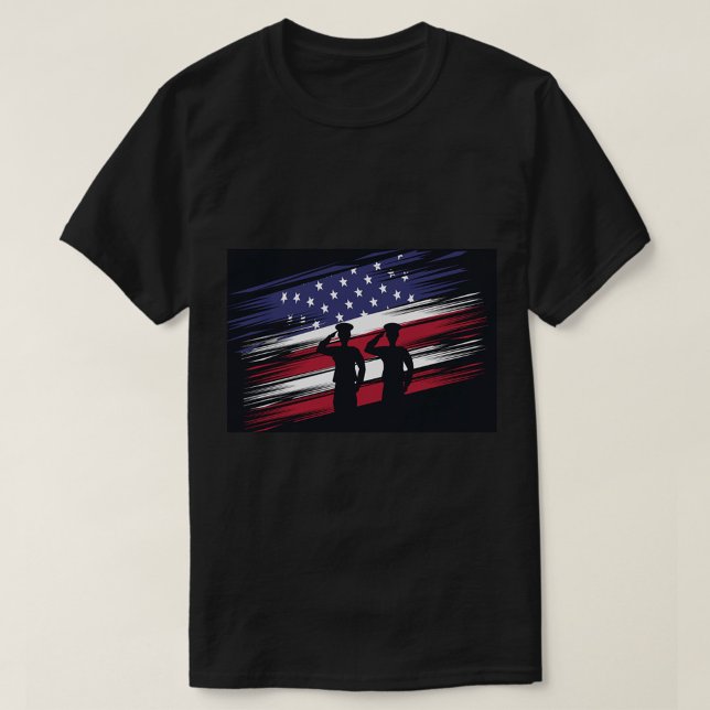 T-shirt Drapeau américain  (America Flag Soldiers T-shirt!)