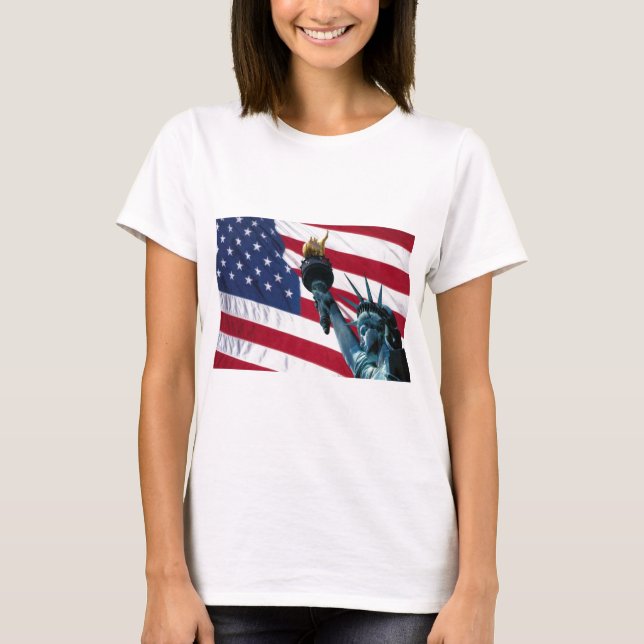 T-shirt drapeau américain (Devant)