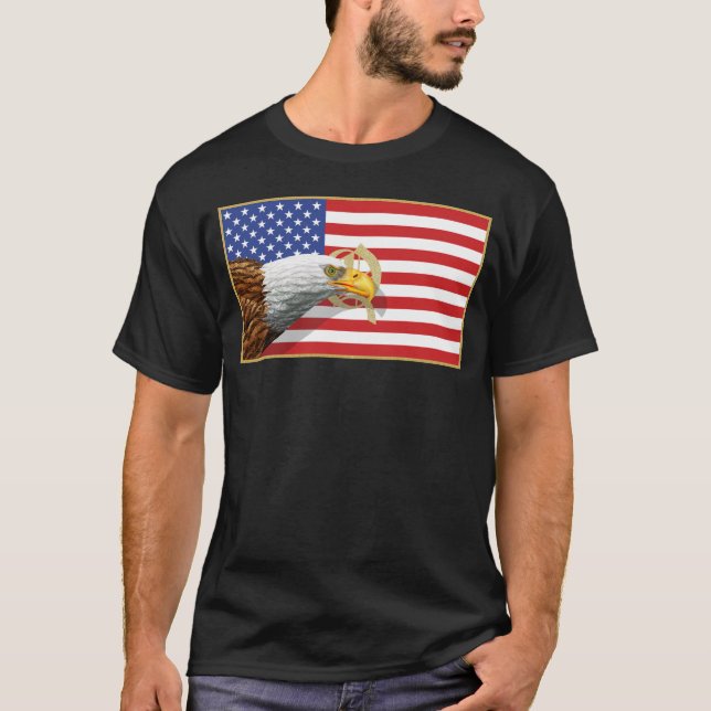 T-SHIRT DRAPEAU AMÉRICAIN (Devant)
