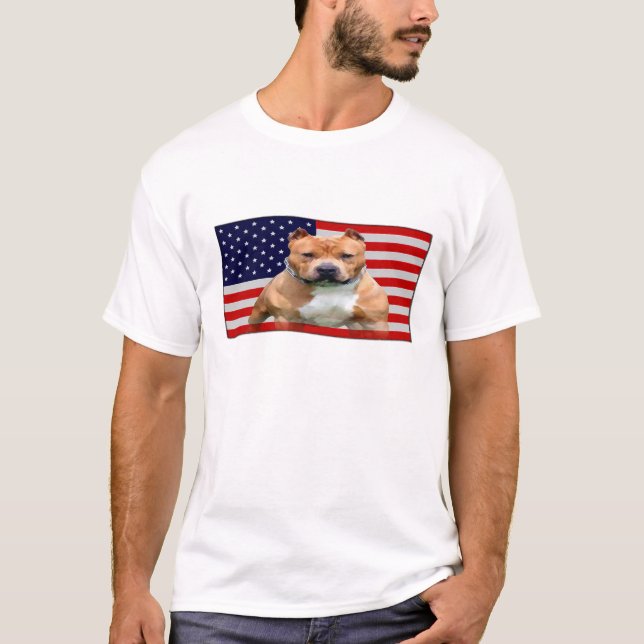 T-shirt drapeau américain (Devant)