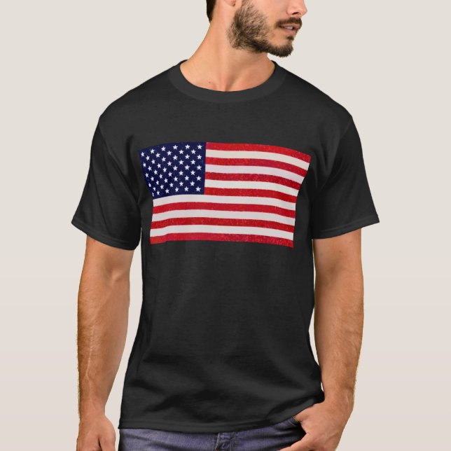 T-shirt Drapeau américain (Devant)