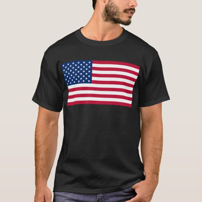 T-shirt Drapeau américain (Devant)