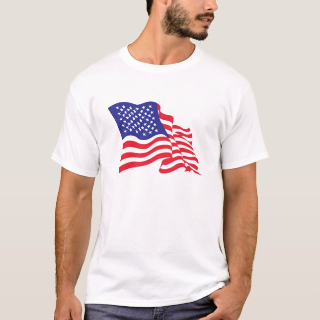 T-shirt Drapeau américain (Devant)