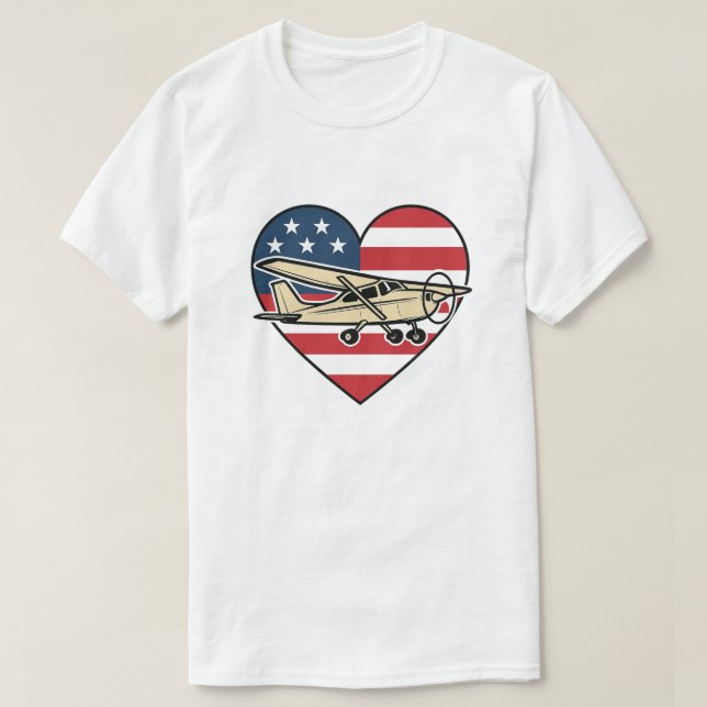 T-shirt drapeau américain (Design devant)
