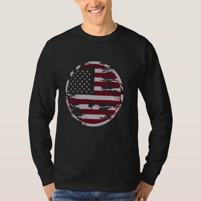 T-shirt Drapeau américain (Devant)