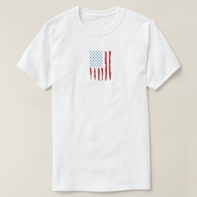 T-shirt drapeau américain  (Design devant)