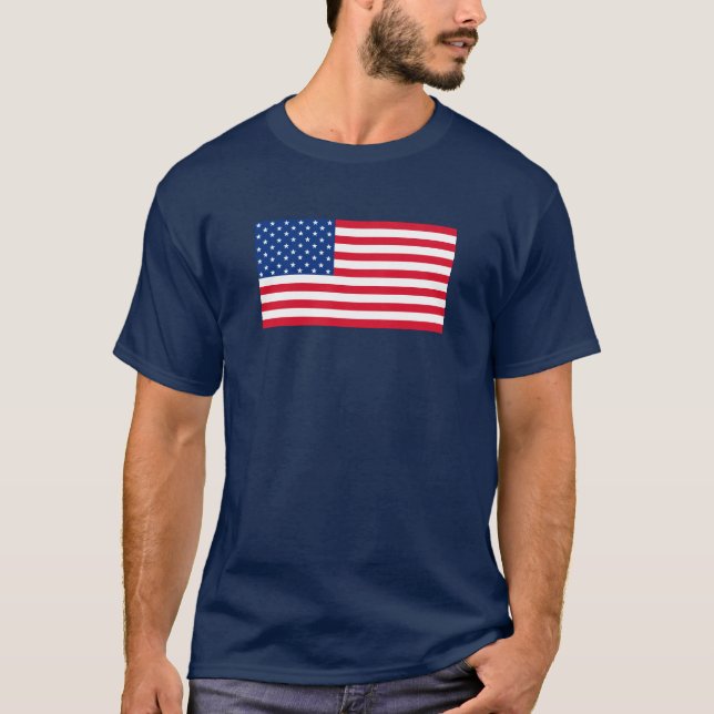 T-Shirt Drapeau Américain (Devant)