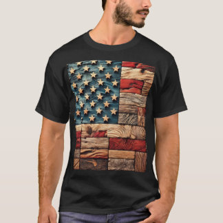 T-shirt drapeau américain