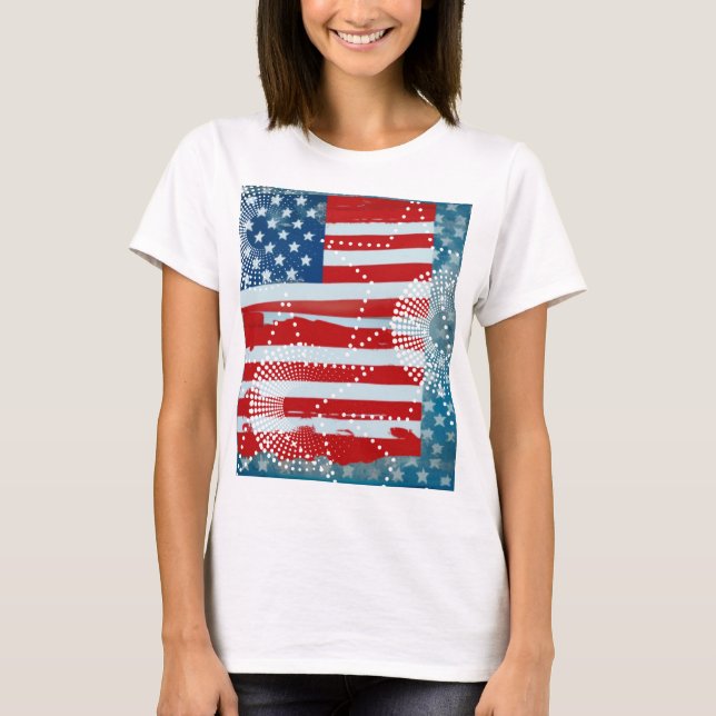 T-shirt Drapeau Américain (Devant)