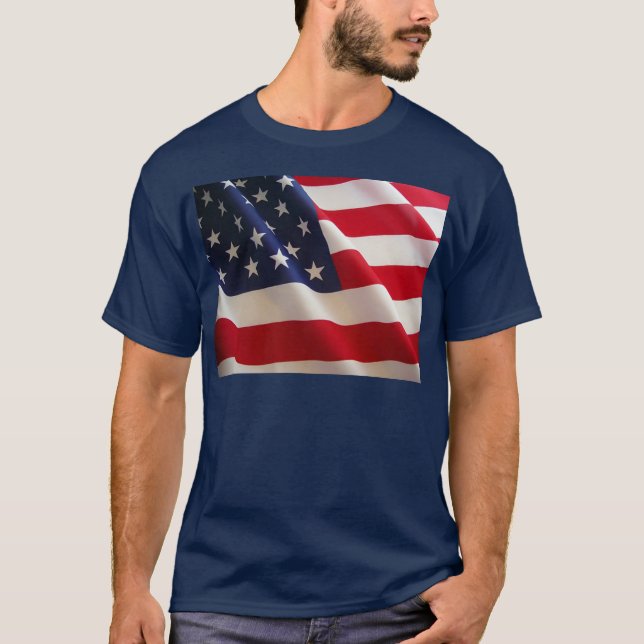 T-shirt Drapeau américain (Devant)